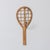 French 1960s French Rattan Tennis Racket Wall Hook For Sale - Image 3 of 9