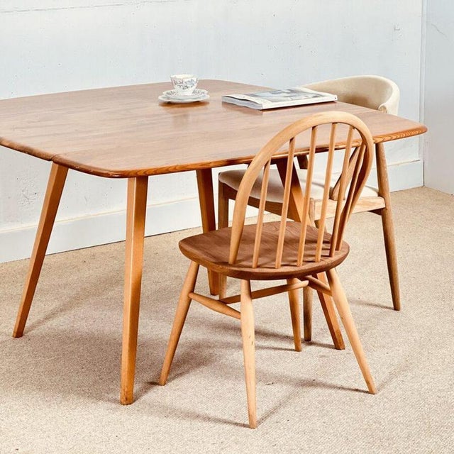 Foldable Table in Light Elm by Lucian Ercolani for Ercol, 1960s For Sale - Image 3 of 8