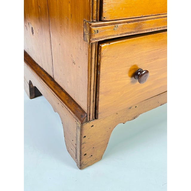 19th Century Antique Pine Three-Drawer Chest For Sale - Image 13 of 17
