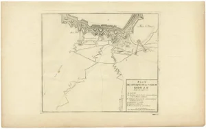 Attack Plan of Douay Fortress, France, 1710