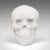 This is a vintage marble skull. An English, Bianco assoluto paperweight or ornamental study, dating to the late 20th...