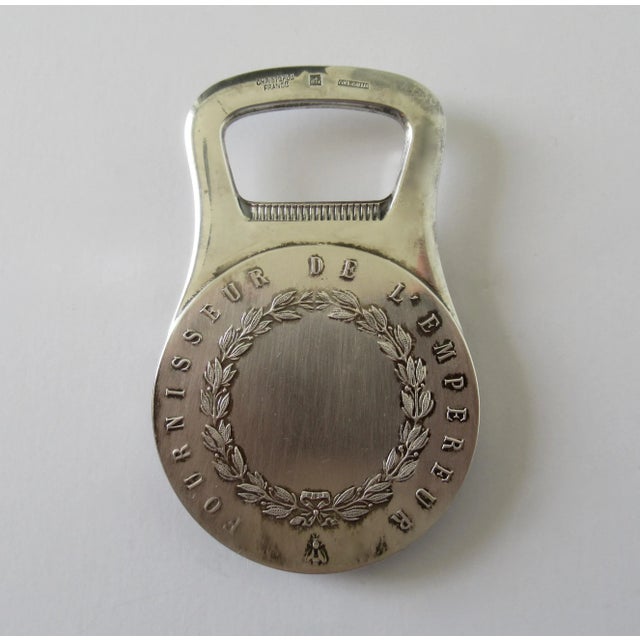 1970s Vintage C.1960's-C.1970's Christofle Silver Plate Bottle Top Opener, "Coll. Gallie," For Sale - Image 5 of 13