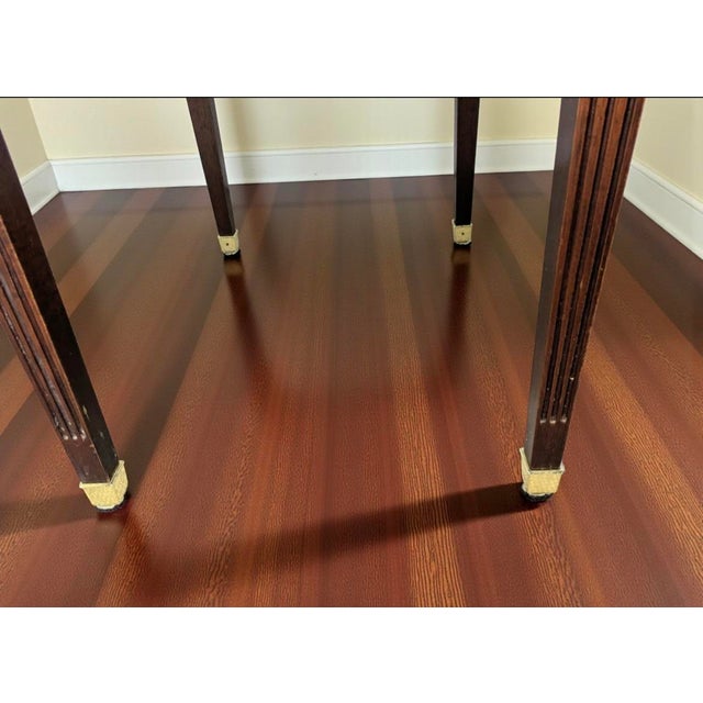 1960s Baker Furniture, Mahogany Drop Leaf Pembroke Accent Table For Sale - Image 12 of 13