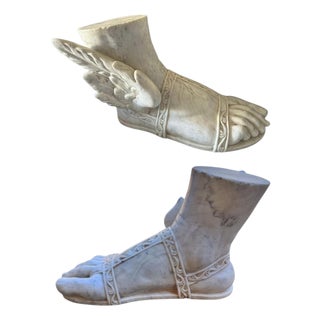 Antique Italian Feet of Mercury, 1800s For Sale