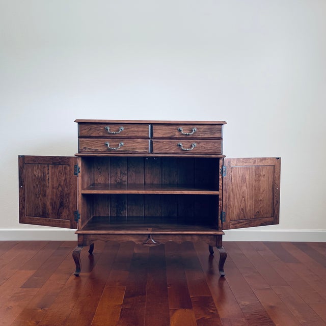 Traditional/ Contemporary Solid Cherry Wood Sideboard / Buffet For Sale - Image 10 of 14