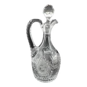 Early 20th Century Brilliant Cut Crystal Wine Decanter Carafe Mars Pattern 1907