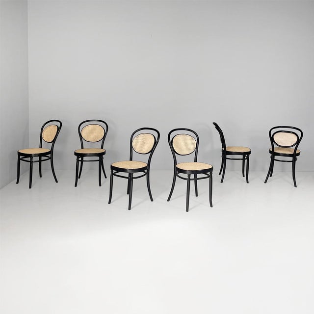 Italian Chairs in Straw and Wood for Sautto and Liberale, 1930s, Set of 6 For Sale - Image 14 of 14
