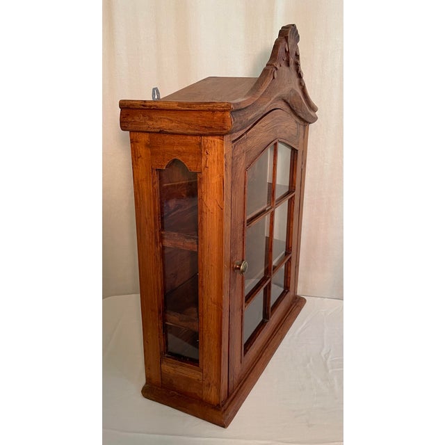 Vintage Wall Display Cabinet For Sale - Image 4 of 7