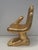 Antique gold leaf hand and foot boudoir chair in the manner of Pedro Friedeberg in cast fiberglass.
