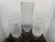 Frosted Glass Cylindrical Hurricane Vases, Set of Three For Sale - Image 4 of 12