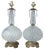 Add a stylish touch to your decor with these fabulous globular crystal glass table lamps with crystal prisms, pleated...