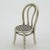 Vintage Italian Handmade Silver 800 Straw Chair Miniature, Arezzo, 1980s For Sale - Image 3 of 12