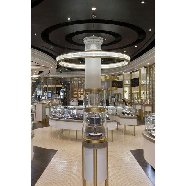 Eclipse Double Crystal Layer Pendant Lamp by Aggiolight For Sale - Image 4 of 9