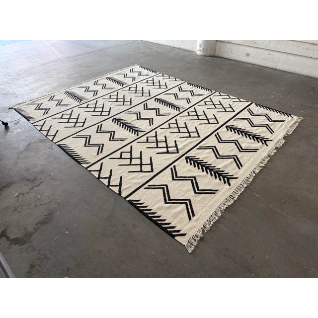 9ft 2in X 12ft 3in Four Hands Coulter Graphic Wool Area Rug For Sale In San Francisco - Image 6 of 12