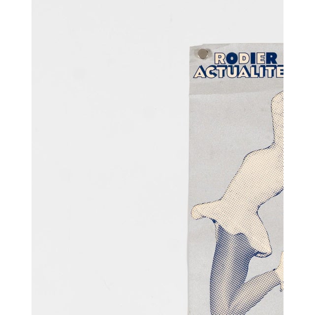 Blue World Figure Skating Championships 1973 Original Silkscreen Poster For Sale - Image 8 of 9