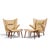 Mid-Century Modern Hans Wegner for Ap Stolen Ap19 Mid Century Papa Bear Chair and Ottoman - Pair For Sale - Image 3 of 16