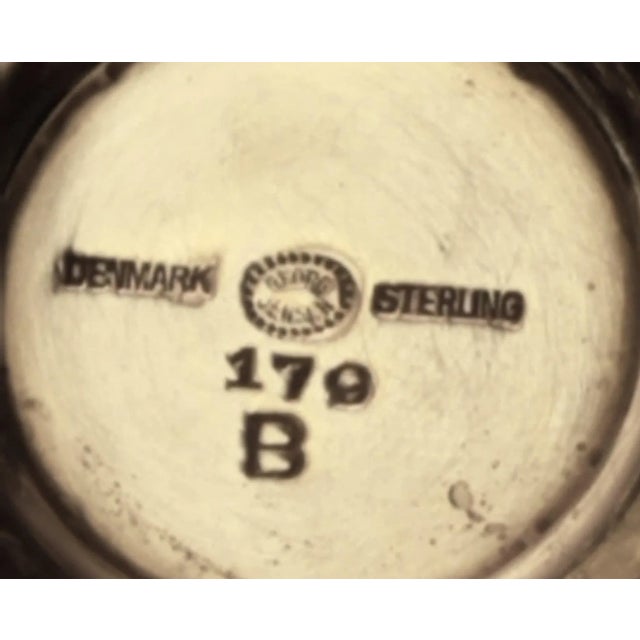 Georg Jensen Sterling Silver Creamer & Sugar Bowl For Sale In New York - Image 6 of 7