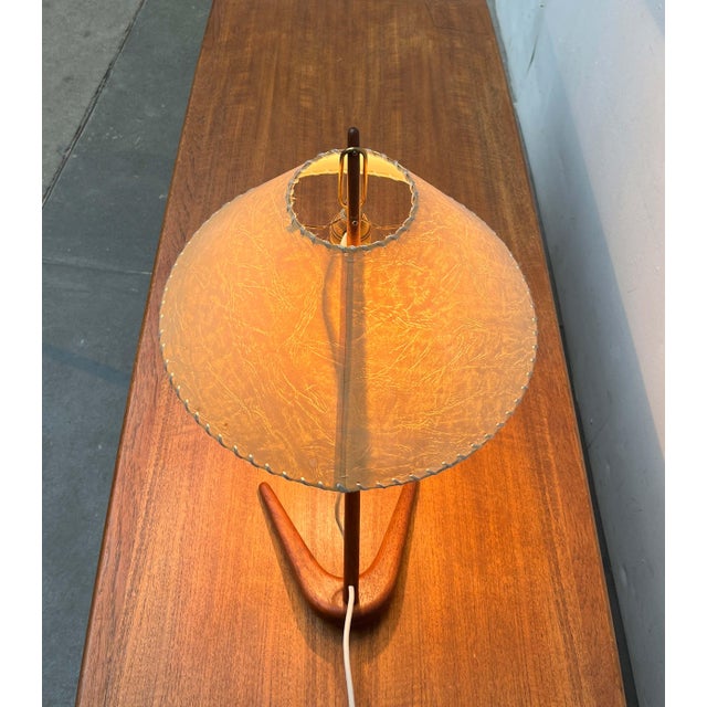 Mid-Century Modern Teak Dornstab Table Lamp by A. Pöll for Kalmar, Vienna, 1950s For Sale - Image 10 of 18