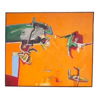 Abstract Oil Painting on Canvas by James L. Bruch For Sale