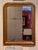 19th century Louis Philippe giltwood mirror with rounded upper corners, incised foliate decoration and a beaded inner...