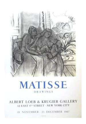 Exhibition Poster - ''Henri Matisse - Drawings - New-York'' 1967