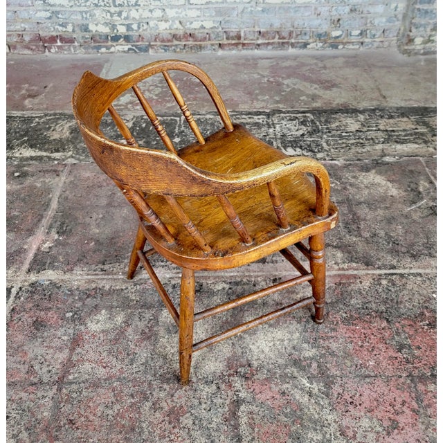 19th Century Primitive Capitan Chair For Sale - Image 4 of 11