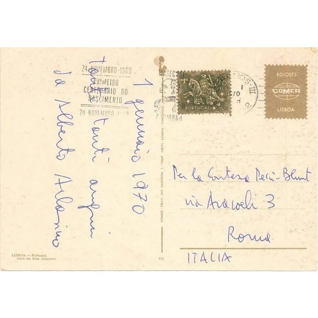 Correspondence by Alberto Arbasino to Countess Pecci Blunt, Mid-20th-Century For Sale - Image 4 of 4