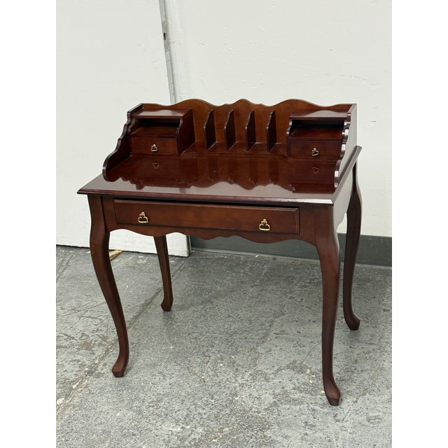 Brown Bombay Company Secretary Writing Desk For Sale - Image 8 of 12