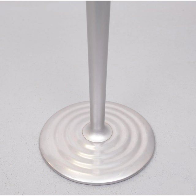 Postmodern Round Glass Side Table, 1980s For Sale - Image 4 of 8