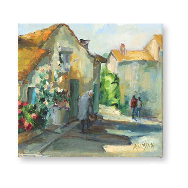 Original work by French artist Liliane Paumier (born 1947), a recognized Normandy painter whose landscapes, coastal...
