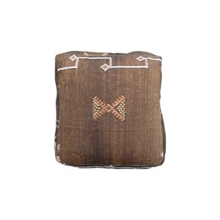 Brown Moroccan Floor Pillow For Sale