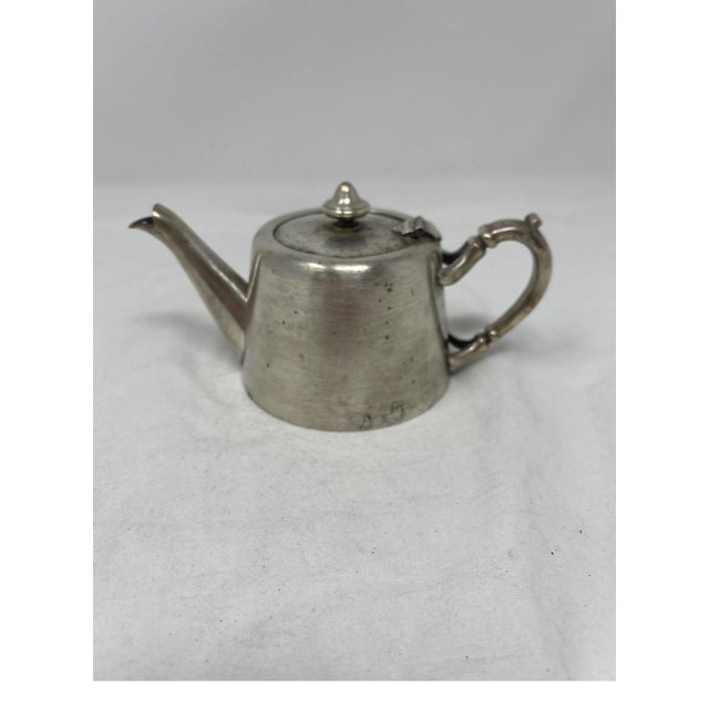Metal 19th Century Hotel Silver Tea Pot For Sale - Image 7 of 12