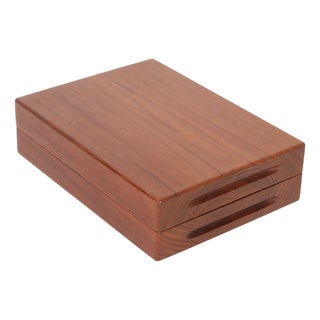 Mid-Century Danish Teak Desk Accessory or Jewelry Box attributed to Dyrlund, 1960s For Sale