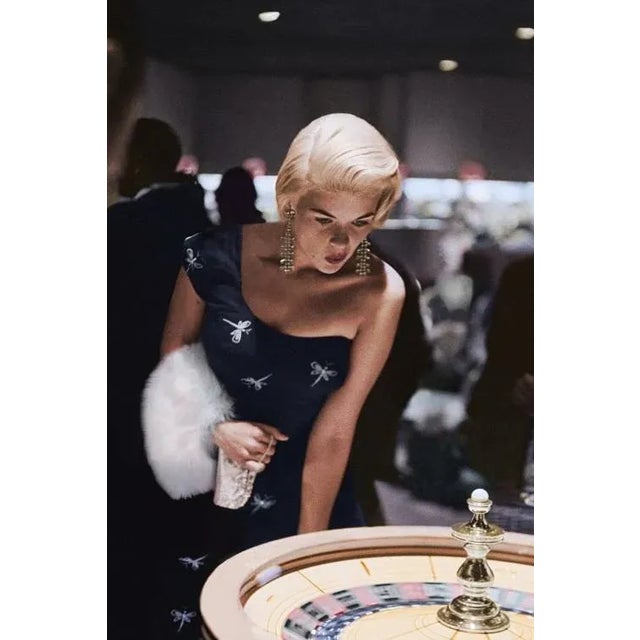 Jayne Mansfield at the Roulette Wheel Archival Pigment Print 16" X 20" Inches For Sale
