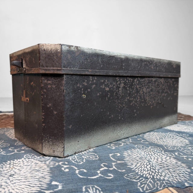 1950s Japanese Metal Storage Box from Mitsukoshi, Tokyo, 1950s For Sale - Image 5 of 15