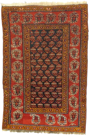 Early 20th Century Antique Hamadan Rug - 3′3″ × 5′