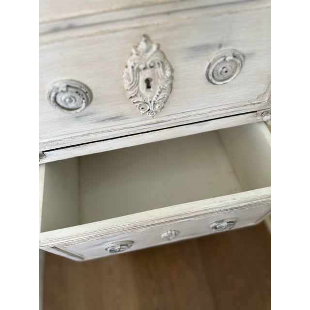 Wood Country Style Tall and Slim Chest of Drawers For Sale - Image 7 of 9