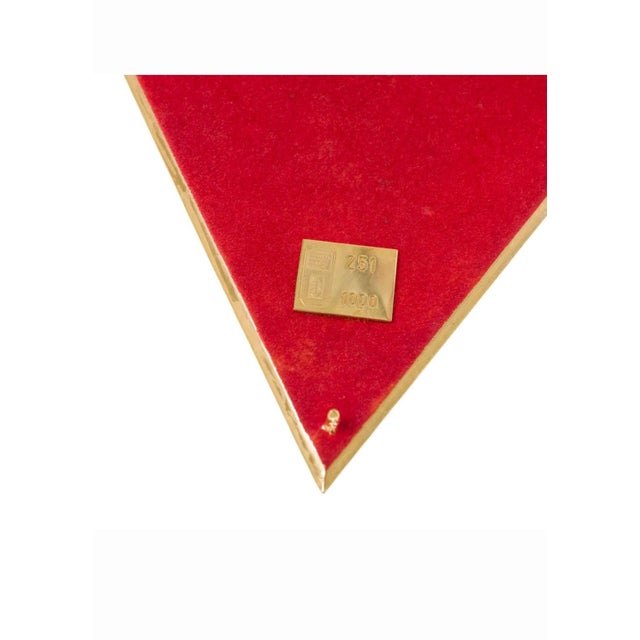 1980s Table Lamp Sculpture Model the Tetrahedron the Fire by Salvator Dali, Milan, 1980s For Sale - Image 5 of 18