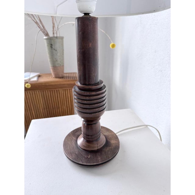 Vintage Art Deco Oak Desk Lamp, 1940s For Sale - Image 15 of 18