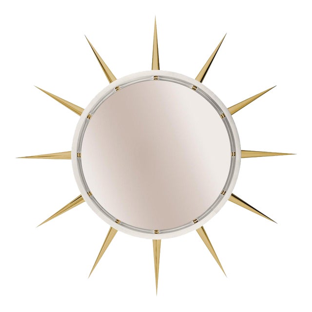 Punk Bronze Maxi Sculptural Wall Mirror by GTG Design Couture For Sale