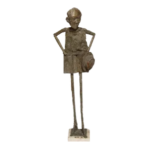 William King 1960s Pop Art Cast Bronze Sculpture Americana Folk Art William King