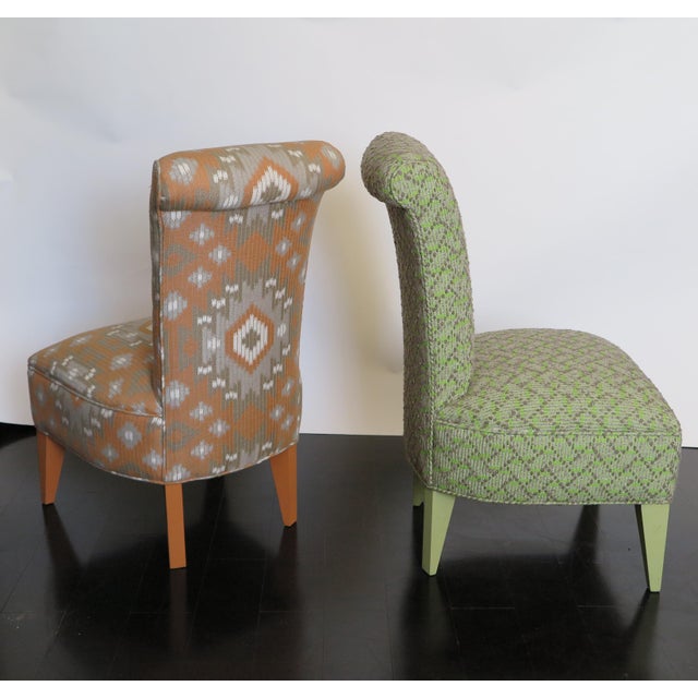1950s Pair of French Mid-Century Side Chairs For Sale - Image 4 of 4