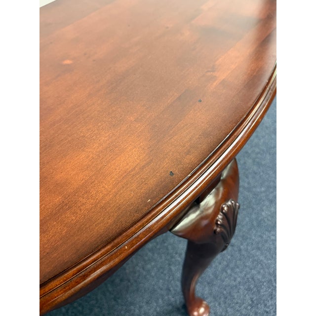 Kincaid Solid Cherry Georgian Demi Lune Console Table For Sale - Image 11 of 12