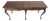 Baker 54" Long 6 Legged Burl Walnut 2 Drawers Cabriole Leg Console Sofa Table For Sale