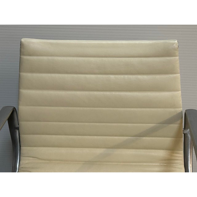 Metal Charles + Ray Eames for Herman Miller Eames Aluminum Group Management Chair + Ottoman Set For Sale - Image 7 of 12