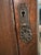 Early 20th Century British Made Art Nouveau Wardrobe Armoire With Stunning Carved Relief Accents and Hardware For Sale - Image 4 of 12