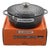 French Le Creuset Round Dutch Oven Enameled Cast Iron Cocotte For Sale