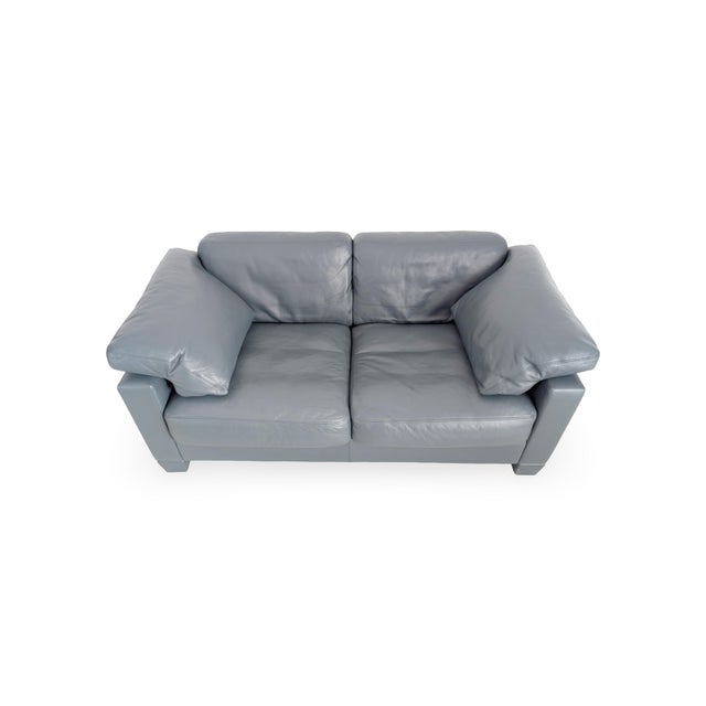 Postmodern Vintage DS 17 Two-Seater Sofa in Leather from de Sede For Sale - Image 3 of 11
