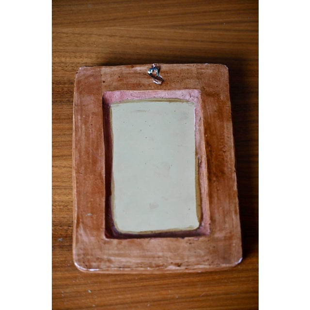 Handcrafted Ceramic Wall Mirror, Vallauris, 1960s For Sale - Image 9 of 10