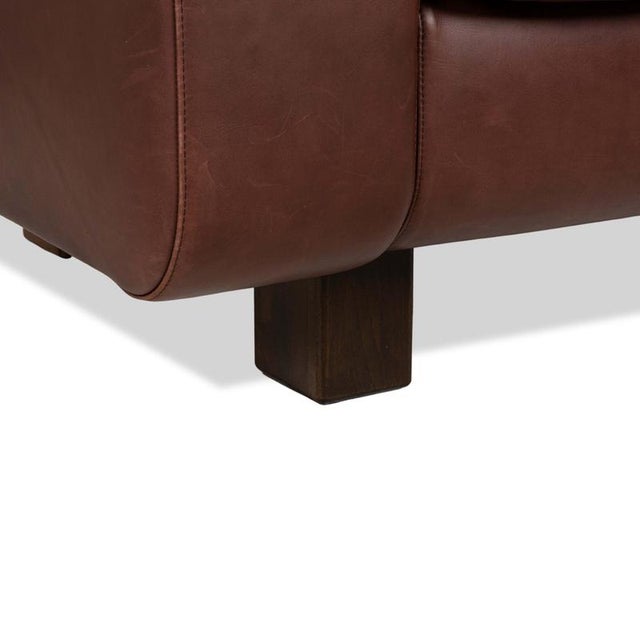 Modern Valentino 2-Seater Sofa in Brown Leather from Machalke For Sale - Image 3 of 10